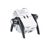 Durable - Télindex - Fichier Rotatif Noir Pour Fiche Contact 25 Onglets Alphabétique