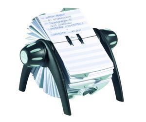 Durable Télindex Fichier rotatif Noir pour fiche contact 25 onglets alphabétique