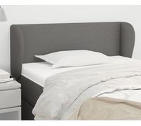 Durable Tête de lit avec oreilles Gris foncé 83x23x78/88 cm Tissu - Têtes de lit Octo8895315 2parcel