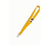 Durable - Tour de cou - Avec attache mousqueton - Sécurité Anti-traction - Longueur 44 cm - Boîte de 10 - Jaune - 813704