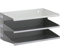 DURABLE Trieur horizontal 3 compartiments A4, Gris, 335910