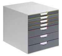 DURABLE Module de classement Varicolor 7 – 7 tiroirs – Gris
