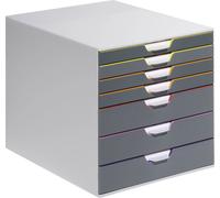 Durable VARICOLOR 7 - 7607 760727 Caisson à tiroirs gris DIN A4, DIN C4, folio, lettre Nombre de tiroirs: 7