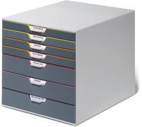 Module de classement Durable Varicolor® 7 tiroirs gris