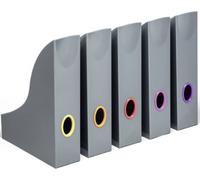 Durable VARICOLOR® 770657 Porte-revues DIN A4 gris, multicolore 5 pc(s)