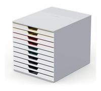 Durable VARICOLOR MIX 10 - 7630 763027 Caisson à tiroirs blanc DIN A4, DIN C4, folio, lettre Nombre de tiroirs: 10