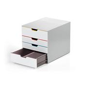 DURABLE - VARICOLOR MIX 4 - Module de Classement - 4 Tiroirs - Boîte de classement - Pour documents au Format A4+ - Multicolore - 1 pièce - 762427