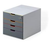Module de classement Durable Varicolor® Safe 4 tiroirs avec fermeture à clé