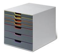 DURABLE Module de classement Varicolor 7 – 7 tiroirs – Gris