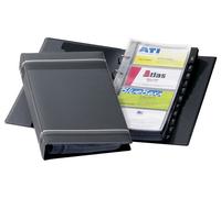 DURABLE Classeur à anneaux VISIFIX 238558 - 4 anneaux, 200 cartes, 25 pochettes - Anthracite