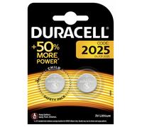 Duracell 2 piles bouton lithium CR2025 3V