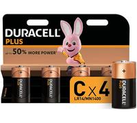 Duracell 4 piles alcaline LR14 type C 1,5 V