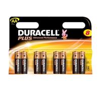 Duracell - Pile Alcaline - AA x 8 - Plus (LR6)
