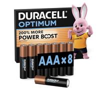 8 Piles Alcalines AAA / LR03 Duracell Optimum