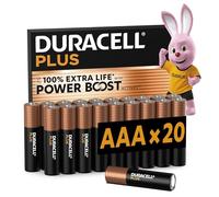DURACELL Plus - Pack de 20 piles Alcalines AAA/LR03 - 1,5V