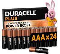 DURACELL AAA Plus Piles Alcalines (Lot de 24) 1.5V, LR03 | Durent jusqu’à 100% plus longtemps - Actifs POWER BOOST - Manettes De Jeu, Appareils Photo - 100% Recyclable