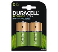 Duracell - Accumulateurs NiMH Blister x2 D Ultra 1,2 V 3000 mAh