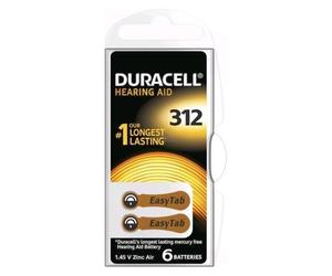 Duracell Activair DA 312, 6-pack (6 pcs, A312), Batteries + piles