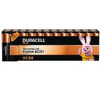 Duracell alcalines AA Plus PowerBoost, 1,5V LR6 MN1500, pack de 24