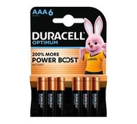 Duracell alcalines AAA Optimum 1,5 V LR03 pack de 6