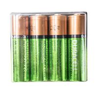 Duracell Piles rechargeables AA NiMH Duralock 1,2V Pack de 4 Vert