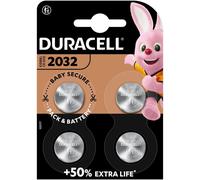Duracell CR2032 Pack 4 Piles Bouton Lithium