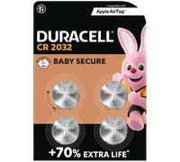 Duracell Piles bouton CR2032 3 V Lithium 220 mAh Lot de 4