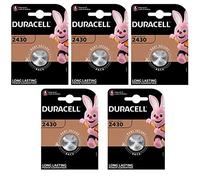 Duracell CR2430 D Lot de 5 piles bouton au lithium