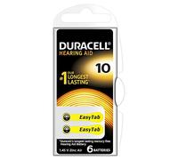 Duracell DA10 Pack de 6 Piles auditives 1,4V