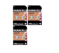 Duracell DL2032 Batterie de pièce au lithium, taille 2032, 3 V, capacité 230 mAh (boîtier de 6) Style : 2032 Taille : 6