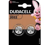 DURACELL DL2032 Lot de 2 piles bouton au lithium pour appareil photo, calculatrice ou pager 3 V