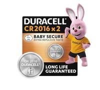 Duracell DU20B2 Pile Bouton 3V 72mAh CR2016 Blister 2 Pcs Non Rechargeable