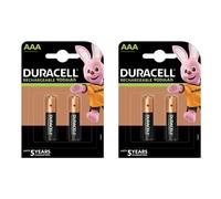 DURACELL Lot de 2 Blisters de 2 Piles StayCharged Micro AAA 1,2V