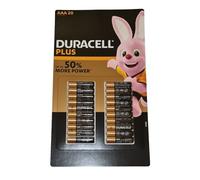 Duracell Lot de 20 piles AAA LR03 MN2400 1,5 V