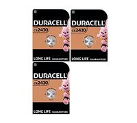 DURACELL Lot de 3 Blisters de 1 Pile bouton lithium "Electronics" CR 2430 3 volt