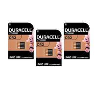 DURACELL Lot de 3 Blisters de 2 Piles photo Lithium Ultra CR2