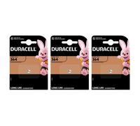 DURACELL Lot de 3 piles oxyde argent pour montres "Watch" 364 (SR60) 1,5 Volt