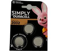 Duracell Lot de 3 piles spéciales 2032