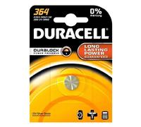 DURACELL Lot de 4 piles oxyde argent pour montres "Watch" 364 (SR60) 1,5 Volt