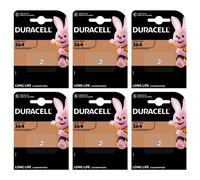 DURACELL Lot de 6 piles oxyde argent pour montres "Watch" 364 (SR60) 1,5 Volt