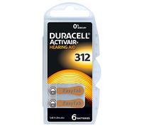 Duracell Lot de 60 piles pour appareils auditifs Zinc Air P312 PR41 ZL3 avec 2 lingettes de nettoyage LUXTOR® pour appareils auditifs et oplastiques