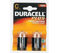 Duracell Piles alcalines Plus Baby (C/LR14/MN1400) 1,5 Volt - Blister de 2