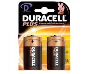 Duracell - lr20 x2 plus - Lot de 2 piles alcalines type lr20 d 1,5 volts