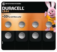 DURACELL LR44 Piles alcalines spéciales 1,5V (A76) (Lot de 8) - JUSQU'A +50 % DE PUISSANCE - Pour thermomètres, calculatrices, montres, appareils médicaux - Conservation 5 ans - Prévention des fuites