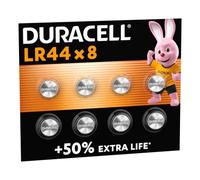 DURACELL LR44 Piles alcalines spéciales (Lot de 8) 1.5V, A76 | Jusqu'à 50% De Puissance - Pour Thermomètres, Lampes De Poche, Montres, Systèmes De Sécurité et Appareils Médicaux