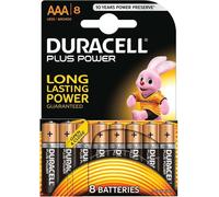 Duracell MN2400B8, piles jetables, AAA, alcalines, 1,5 V, 8 pièces, 48 mm