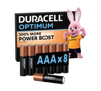 8 Piles Alcalines AAA / LR03 Duracell Optimum