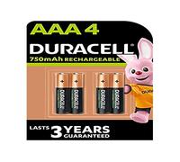 Duracell Pack Blister de 4 Piles Rechargeables AAA 1,2V - 750mAh (R03)