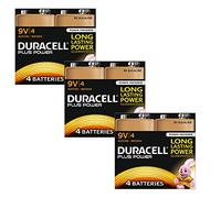 Duracell – Pile alcaline 9 V – Plus Power – Pack de 12