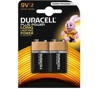 Duracell - Pile Alcaline - 9V x 2 - Plus Power (6LR61)
